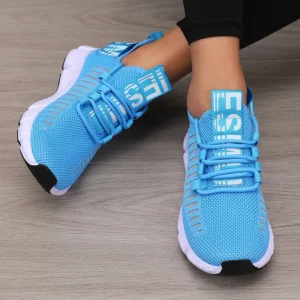 Mesh Lightweight Sports Shoes with Soft Sole for Men and Women, Breathable Casual Flat Tennis Walking Jogging