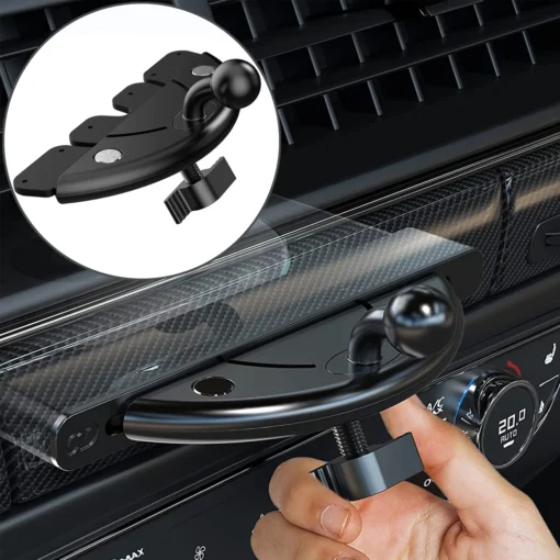 Car CD Slot Phone Holder with Adjustable 17mm Ball Head for Smartphones - Image 4
