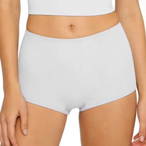 Alternative view of Women Low Waist Stretchy Elastic Waistband Boxer Brief Booty Shorts Solid Color Micro Shorts Panties for Sports Yoga Underwear