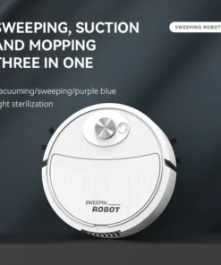 Alternative view of Vacuum Cleaner USB Charging Sweeping Robot Mop Machine Pet Hair Hard Floor Carpet Home Smart Sweeping Suction Cleaning Appliance