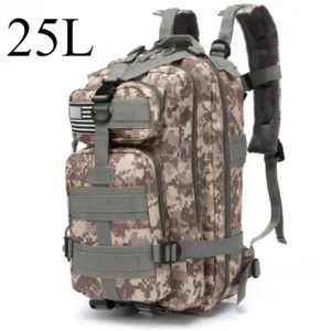 Tactical Backpack with Molle System for Hiking, Camping, Trekking, and Outdoor Activities - ACU-25L