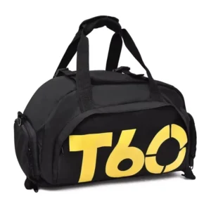 Waterproof Gym Bag with Multiple Compartments for Men and Women - black color