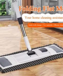 UNTIOR Wet and Dry Advanced Sweeping Mop All-in-one Powerhouse for Effortless Versatile Floor Cleaning Two Types of Mop Cloths
