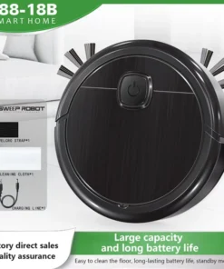 3-in-1 Smart Sweeping Robot Vacuum Mop 4000pa Strong Suction Washable Mop For Pet Hair Hard Floor Ideal Home Kitchen Room 2025