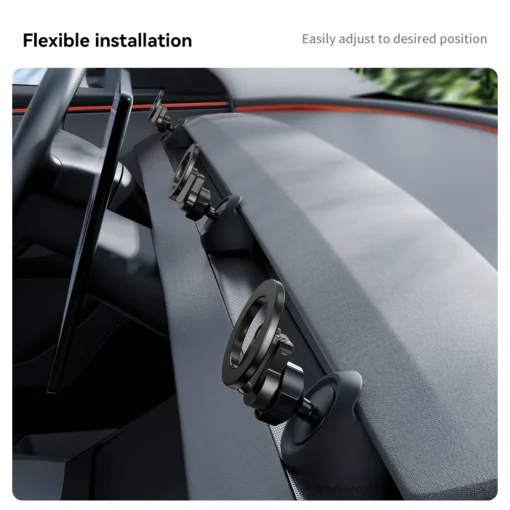 Tesla Car Phone Holder with Magnetic Mount for Model 3 and Model Y, 360-Degree Rotatable - Image 6