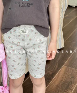 Alternative view of 2025 Summer New Girls Floral Shorts Children Cotton Shorts Baby Girls Cotton High Waist Leggings Fashion Kids Clothes