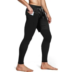 Alternative view of Men's Athletic Training Pants with 2-in-1 Design and Adjustable Waistband