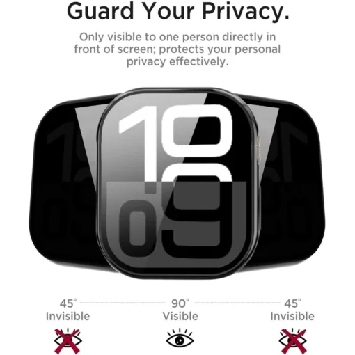 Glass Screen Protector for Apple Watch Case 46mm 44mm 40mm 41mm 45mm 49mm 42mm by iWatch Series 9 8 7 6 SE 5 10 - Image 2