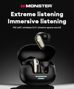 Alternative view of New Monster MQT52 AI Translation Headphones Wireless Bluetooth 5.4 Low Latency Headphones Real-Time Language Translation Earbuds