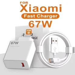 67W USB Fast Charger with Quick Charge Type-C Adapter for Xiaomi Devices