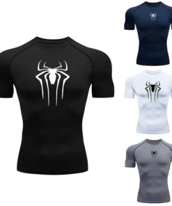 2024 Compression T Shirt Men Short Sleeve Sport Tees Fitness Running Sportsear Men Gym Elastic Quick Dry Jogging T-shirt Tops