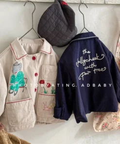 Cotton Coat Cute Casual Simple and All-match Autumn 2025 New Fashion Korean Cotton Coat Kids Clothes