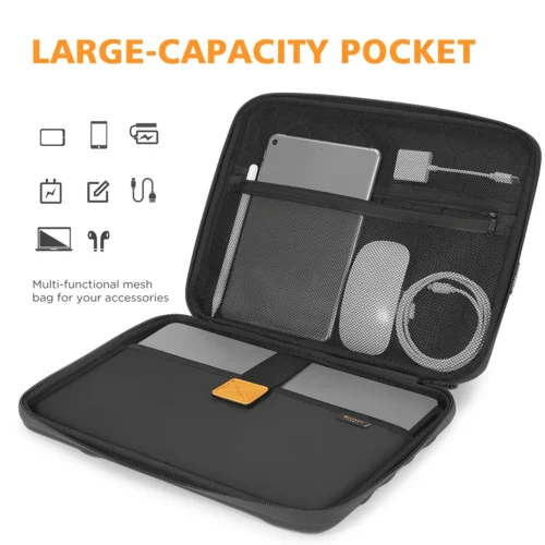 Alternative view of NIDOO Carrying Case Hard Shell Protective Laptop Bag For 13" 14" 15.6“ 16” Macbook Notebook Waterproof Shockproof Computer Bag