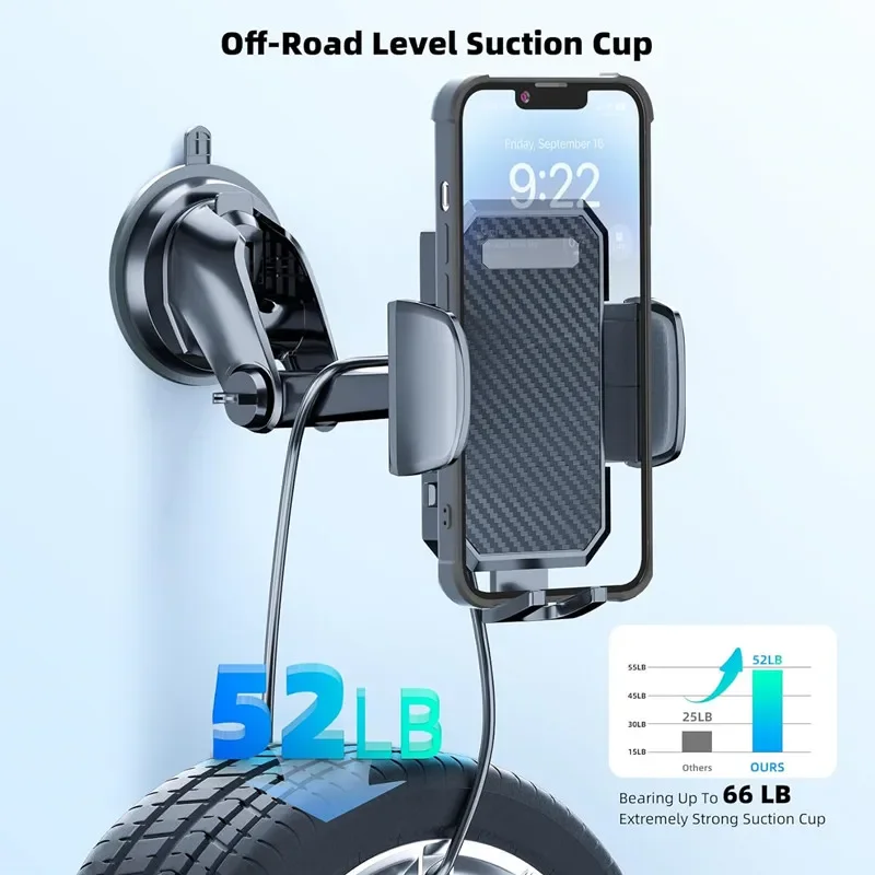 Car Phone Holder 360° Windshield Mobile Cell Support Smartphone Universal Mount Stand For iPhone 12 11 7 8 Samsung Huawei - Image 6