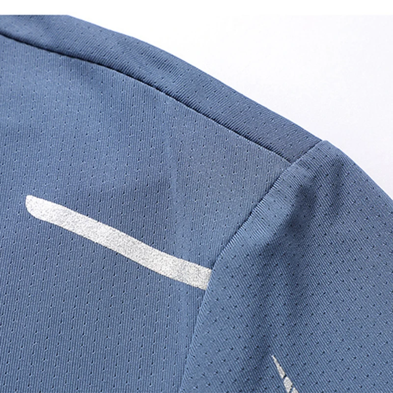 CHRLCK Men's Running Quick Drying T-shirts Breathable Hiking Fishing Tees Soft Elasticity Outdoor Sports Short Shirt Summer - Image 5