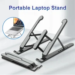 Adjustable Laptop Stand with Portable Lightweight Aluminum Alloy for Home and Office Use