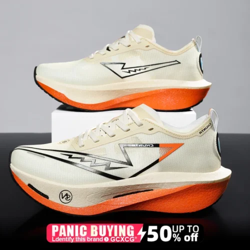 Alternative view of Running Shoes Carbon Board Speciality Marathon Men Sports Breathable Lightweight Women's Comfortable Nonskid Chunta Sneakers