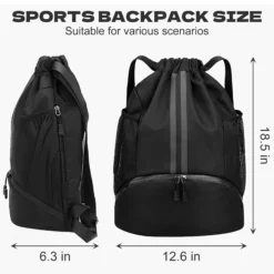 Alternative view of Basketball Bag with Wet-Dry Separation for Sports Enthusiasts  
Swimming Bag with Wet-Dry Separation for Aquatic Activities  
Women's Sports Backpack with Wet-Dry Separation for Fitness  
Fitness Drawstring Backpack with Wet-Dry Separation for Workouts