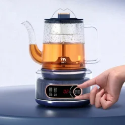 Automatic Tea Maker with Bottom Water Filling and Steam Spray for Home Tea Makers