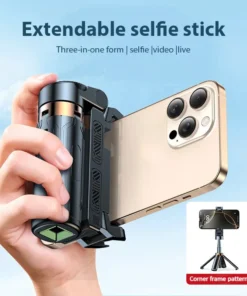 Alternative view of Universal Portable Selfie Stick Tripod Foldable Mini Selfie Stick Phone Tripod Stand With Detachable Wireless Remote Controller