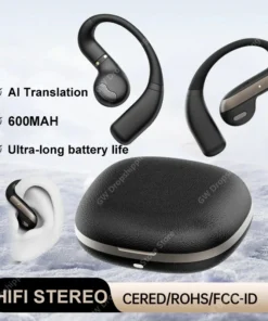 AI Smart Translation Headset Noise Cancelling Wireless Headsets Waterproof Sports Stereo With Mic Bluetooth Earohone