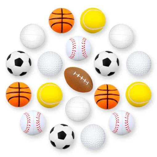 Mini Toy Stress Ball Set with Basketball and Soccer Design for Kids and Sports Enthusiasts - Image 5