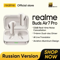 Realme Buds Air 7 Pro TWS Earphones with AI Live Translator and 53dB Noise Cancellation for Audio Enthusiasts