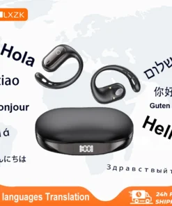 Real-time Translation Headphones 144 Languages Translator Wireless Earbuds Low Latency Bluetooth Headsets for Travel Business