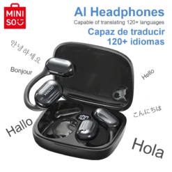 Bluetooth earbuds with translation feature and 16mm driver for office and travel