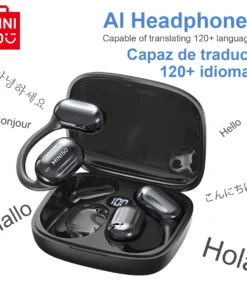 [AI Translator Earphone] MINISO MS162 Bluetooth Translation Earbuds AI Wireless Headphones Office Travel,16mm Driver Unit