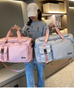 Alternative view of Sports Gym Bag Travel Dry Wet Handbags For Women Female Swimming Shoulder Crossbody Fitness Outdoor Travel Bag Weekender Duffel