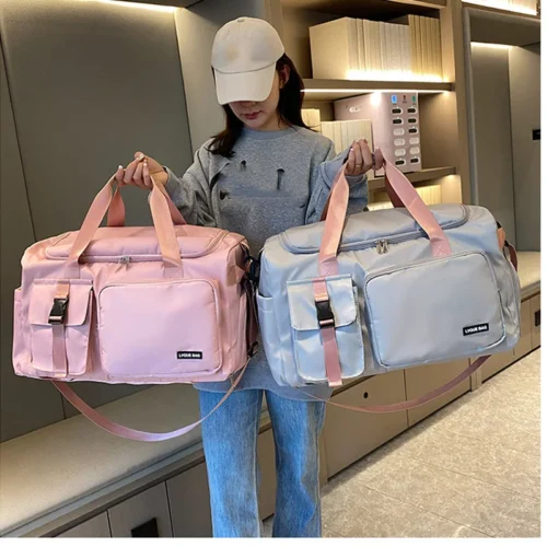 Alternative view of Sports Gym Bag Travel Dry Wet Handbags For Women Female Swimming Shoulder Crossbody Fitness Outdoor Travel Bag Weekender Duffel