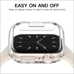 Alternative view of Protective Bumper Case for Apple Watch 46mm, 45mm, 41mm - Durable PC Shell
