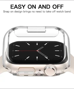 Alternative view of Cover for Apple Watch Case 46mm 40mm 45mm 41mm PC Protector Bumper Protective Shell for iWatch Series 11 10 9 8 7 SE 3 6 Ultra 3