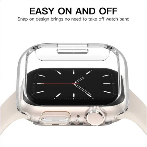 Alternative view of Cover for Apple Watch Case 46mm 40mm 45mm 41mm PC Protector Bumper Protective Shell for iWatch Series 11 10 9 8 7 SE 3 6 Ultra 3