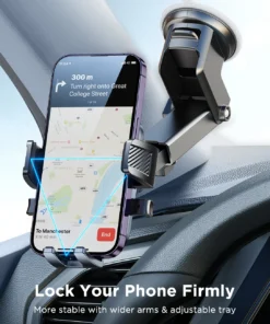 Alternative view of Joyroom Universal Car Mount Phone Holder with Suction Cup Base Dashboard Car Cell Phone Stand For iPhone Samsung Google Huawei