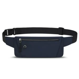 Running Waist Bag with Adjustable Strap and Lightweight Design for Men and Women - Dark Blue
