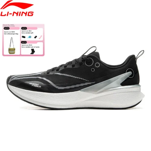 Li-Ning Men's RED HARE 8 PRO Racing Running Shoes BOOM FIBER Cushion Stable Sport Shoes Anti-Slip Wearable Sneakers ARPV003