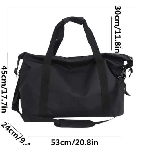 Alternative view of Handheld travel bag, large capacity sports and fitness bag, lightweight storage luggage bag, one shoulder crossbody travel bag