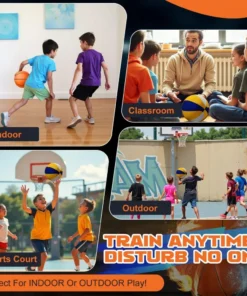 Alternative view of Apartment Safe Silent Basketball Dual Layer Noiseless High Bounce Indoor Training Ball For Home Practice Parent-child Sports