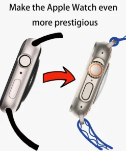 Alternative view of Screen Protector Cover for Apple Watch 45mm 44mm 40mm 41mm Hard PC Front Rear Bumper Case iwatch 9 8 7 SE 6 5 4 Change To Ultra