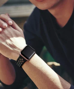 Alternative view of Sport Strap for Apple Watch Band 46mm 44mm 40mm 42-38-41mm 45mm Breathable Bracelet iWatch Series 10 9 8 7 6 SE 5 3 Ultra 2 49mm