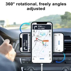 Alternative view of 30W Magnetic Wireless Car Charger with Fast Charging for iPhone 16, 15, 14, 13, 12 Pro Max and Mini