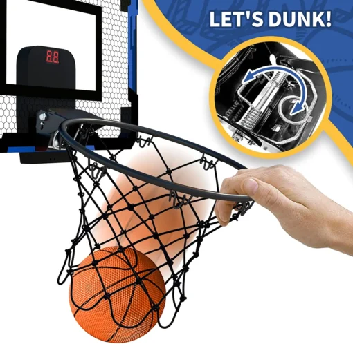 Wall-mounted Mini Basketball Hoop Set for Indoor Training and Outdoor Games for Kids - Image 3