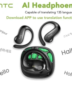 HTC NE30 Bluetooth V6.0 Earphones AI Translator Earbuds OWS Sports Headphones Sensitive High-definition Mic Wireless Headphones