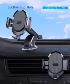 Alternative view of 2026 New Universal Sucker Car Phone Holder Windshield Car Dashboard Mobile Cell Support Bracket For iPhone15 14 13 Xiaomi Samsun