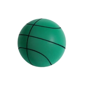 Foam Indoor Basketball with Silent Bounce, 18cm for Kids - green 1pcs