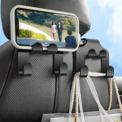 Car Back Seat Hook for Secure Mobile Phone Holding in All Smartphones