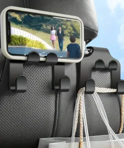 Car Back Seat Hook Hanging Storage Mobile Phone Holder Stand Lazy Rear Seat Phone Headrest Bracket For iPhone Samsung All Phones