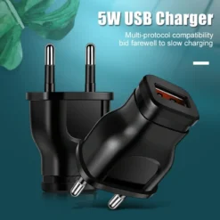 5V 1A USB Wall Charger Power Adapter with Compact Design for Mobile Devices